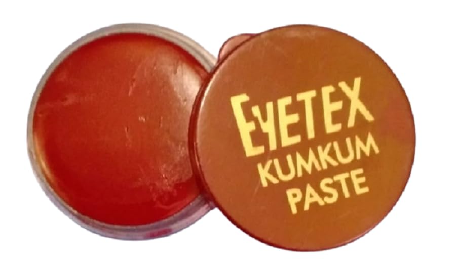 Eyetex Kumkum Paste Waterproof Long lasting, Smudge Proof | Pure and Natural Deep Colour, Long lasting | Enriched with Natural and Organic Ingredients (Each-2-Red & Maroon)