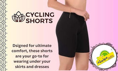 Stylesindia Cotton Lycra Cycling Shorts | Anti-Chafing Bike Shorts | Comfortable Stretchable Underwear for Women & Men