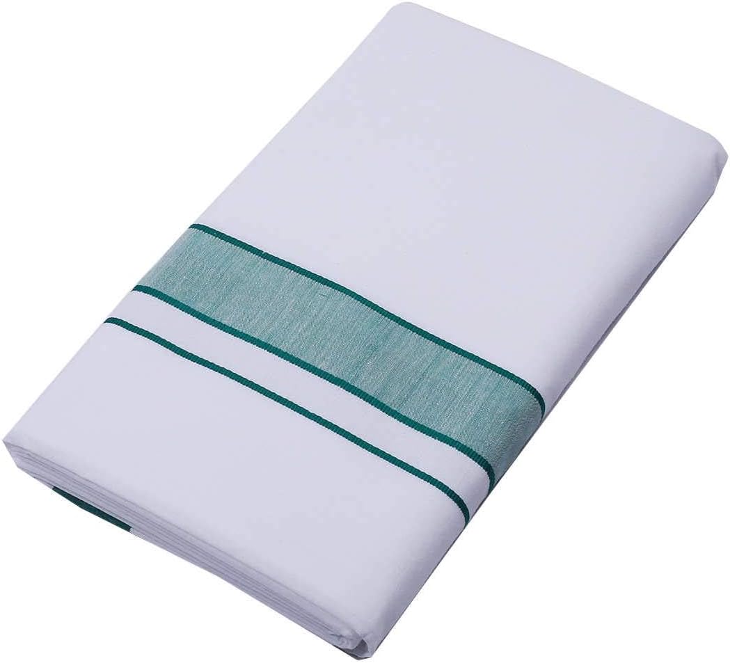 Cotton Dobby Design Border Dhotis Cotton Vesti Mundu Sarong Kerala Kasavu Border Dhoti