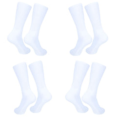Men's Athletic Performance Crew Socks Cotton Blend|Full Length Lightweight Casual Wear Business Socks| Pack of 4