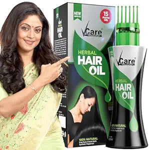 Vcare New Improved Herbal Hair Oil with Wonder Cap (100 ml)