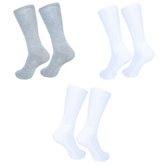 Crew Socks for Women|Cotton Blend Crew Full Length Lightweight Casual Wear Business Regular Socks|Pack of 3