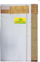 StylesIndia Cotton Saree Border Dhoti with Pocket | Kerala Kasavu Vesti Mundu | Traditional Kattikko Ottikko Men's Dhoti