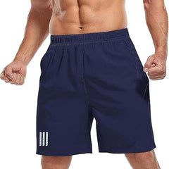 Stylesindia Men's Comfort Fit Workout Shorts | Gym, Running, Yoga & Crossfit Shorts with Pockets | Breathable & Stretchable Activewear