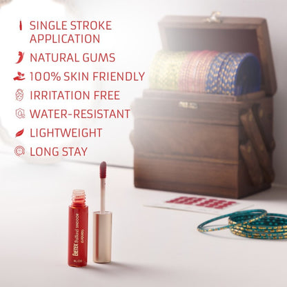 Eyetex Mangal Sindoor 100% skin-friendly, long-lasting, Semi-matte finish, Contains natural gums,Quick-dry formula,Water-resistant,Fade-proof & Crease-free (6g) (Maroon)