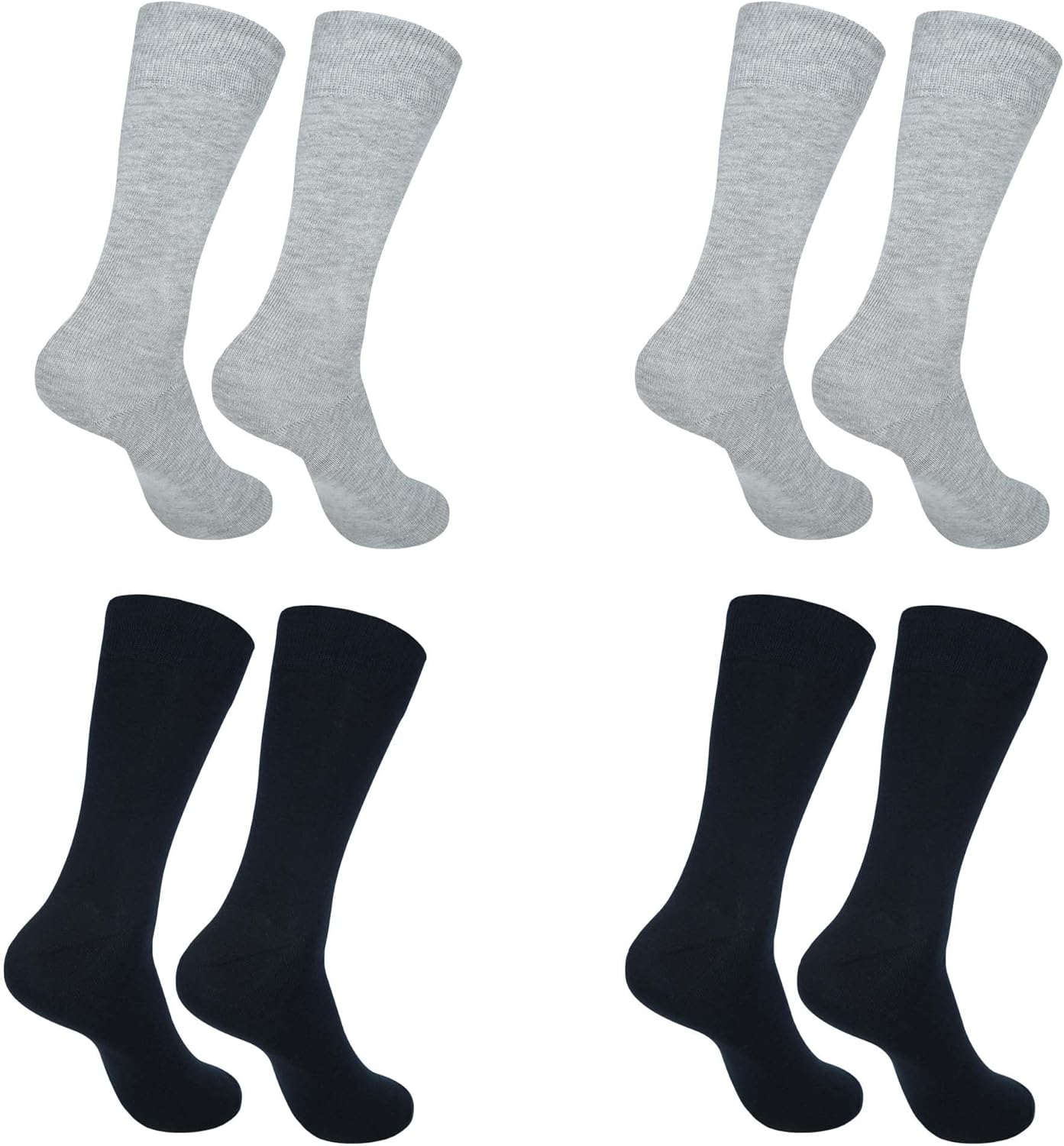 Mens Dress Socks|Trouser Socks Stretchy Professional and Casual Wear Socks|Everyday Comfort Socks|Pack of 4