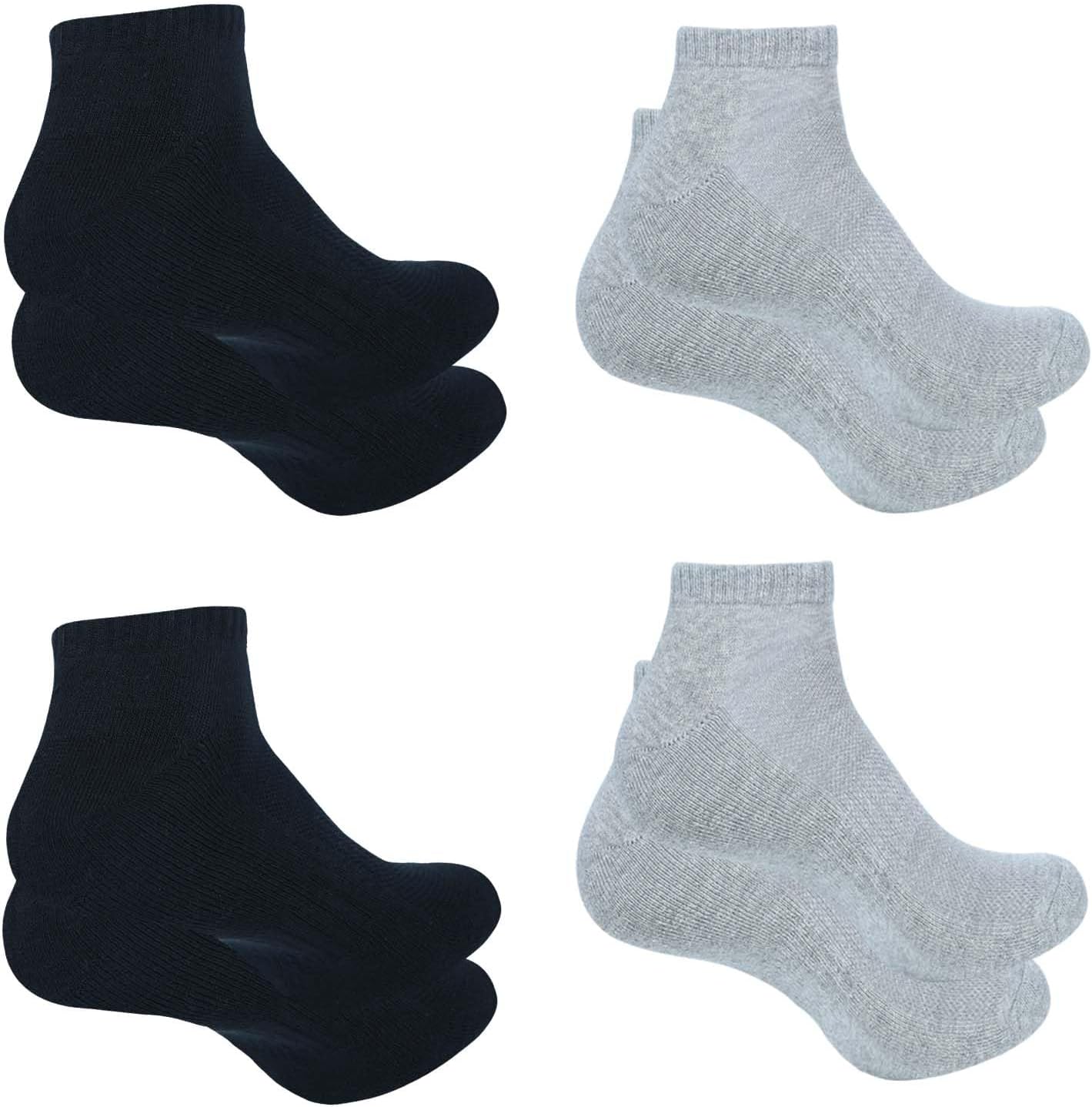 Ankle Socks for Men|Sneaker Socks|Low Cut Cotton Blend Sock|Athletic Sock Gym Activewear Everyday Sock|Pack of 4