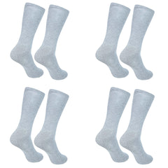 Men's Athletic Performance Crew Socks Cotton Blend|Full Length Lightweight Casual Wear Business Socks| Pack of 4