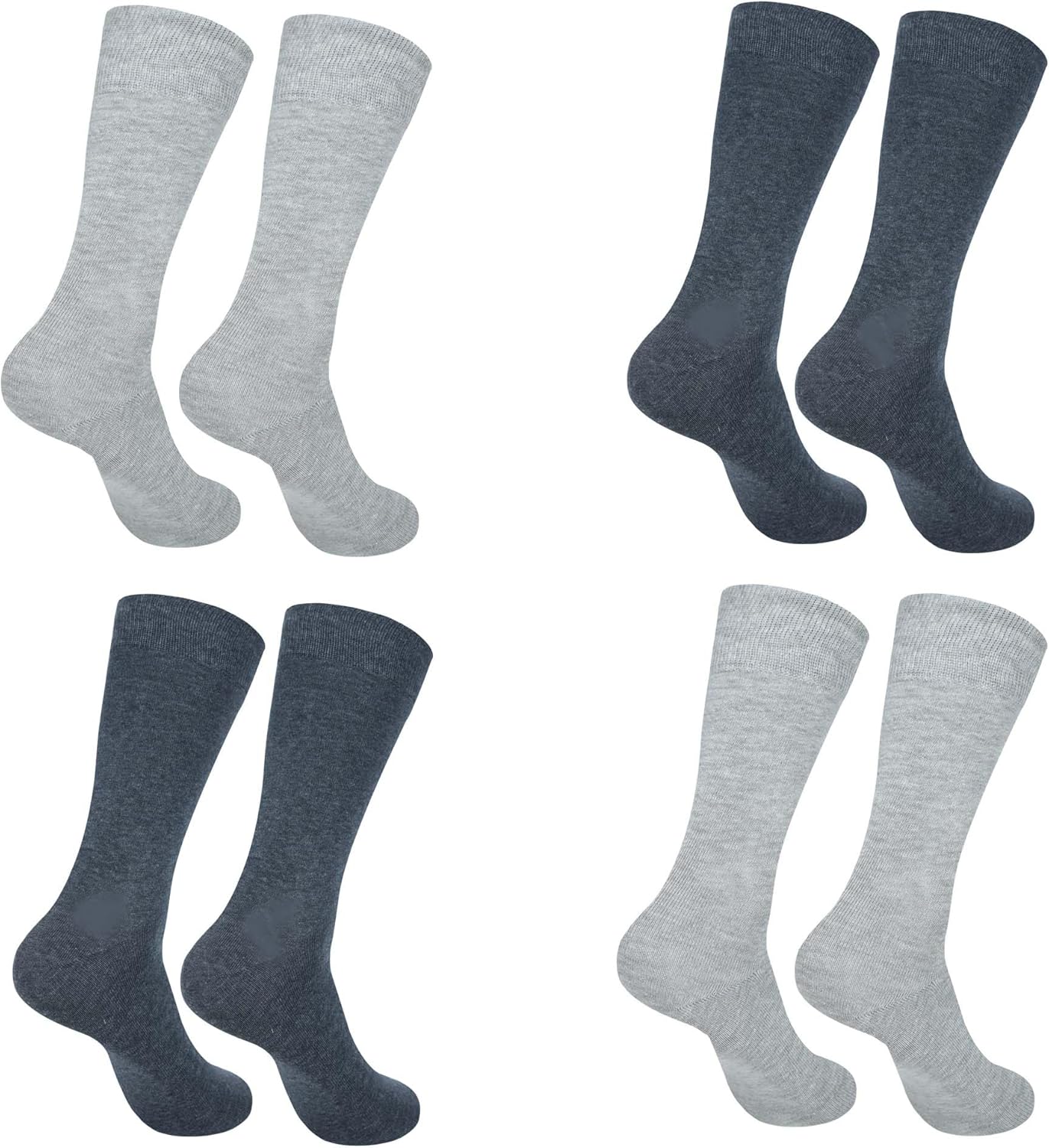 Womens Trouser Socks|Dress Socks Stretchy Business Professional and Casual Wear Socks|Solid Colors|Pack of 4