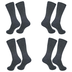 Men's Athletic Performance Crew Socks Cotton Blend|Full Length Lightweight Casual Wear Business Socks| Pack of 4