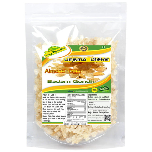nalAmudhu Almond Gum | Badam Pisin | Dried Gum 200g