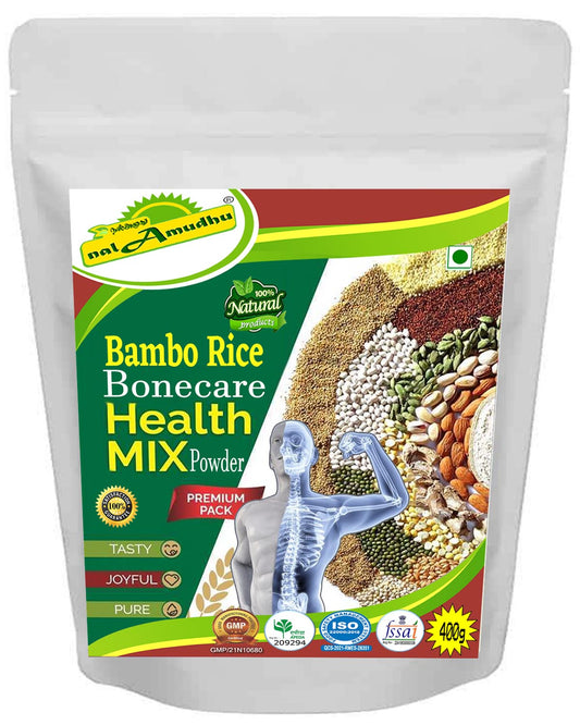 nalAmudhu Bamboo Rice Health Mix Powder for Strong Bone | Bamboo Rice Bone Care Sattu Flour | Bone Health Sattu Maavu-400gm