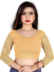 Stylesindia Women's Cotton Lycra Stretchable Blouse | Designer Capri Tops & Tees | Versatile Ethnic & Casual Wear DNo:106