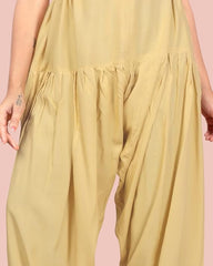 Stylesindia Women's Loose Fit Rayon Dhoti Pants | Free Size Patiala Salwar Bottom | Comfortable Harem Pants for Casual & Ethnic Wear (26-38 Inch Waist)