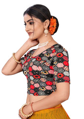 StylesIndia Women's Cotton Lycra Stretchable Printed Deep Back Tank Tops – Trendy & Comfortable DN-Jumka