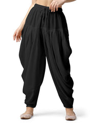 Stylesindia Women's Loose Fit Rayon Dhoti Pants | Free Size Patiala Salwar Bottom | Comfortable Harem Pants for Casual & Ethnic Wear (26-38 Inch Waist)