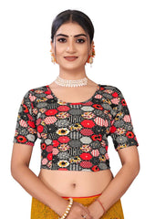 StylesIndia Women's Cotton Lycra Stretchable Printed Deep Back Tank Tops – Trendy & Comfortable DN-Jumka