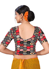 StylesIndia Women's Cotton Lycra Stretchable Printed Deep Back Tank Tops – Trendy & Comfortable DN-Jumka