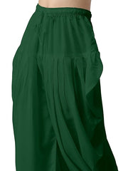 Stylesindia Women's Loose Fit Rayon Dhoti Pants | Free Size Patiala Salwar Bottom | Comfortable Harem Pants for Casual & Ethnic Wear (26-38 Inch Waist)