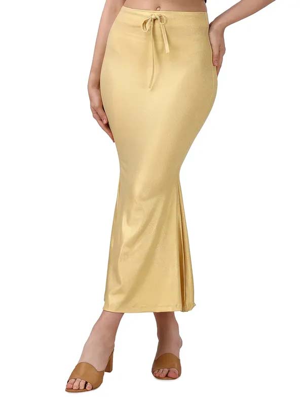 Shimmer Stretchable Saree Shapewear Long Skirt for Women for Beach, Night Out, Regular, Office, Party