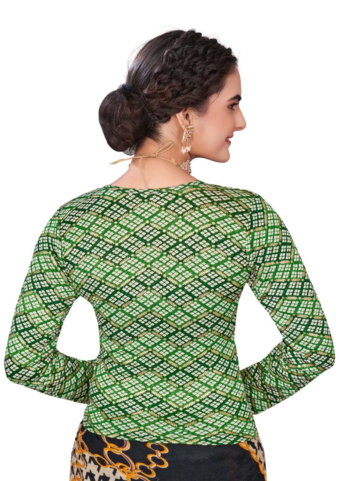 StylesIndia Women's Cotton Lycra Stretchable Printed Full Sleeve Crew Neck Basic Tee – Trendy & Comfortable DN-Arya
