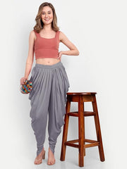 Stylesindia Women's Loose Fit Rayon Dhoti Pants | Free Size Patiala Salwar Bottom | Comfortable Harem Pants for Casual & Ethnic Wear (26-38 Inch Waist)