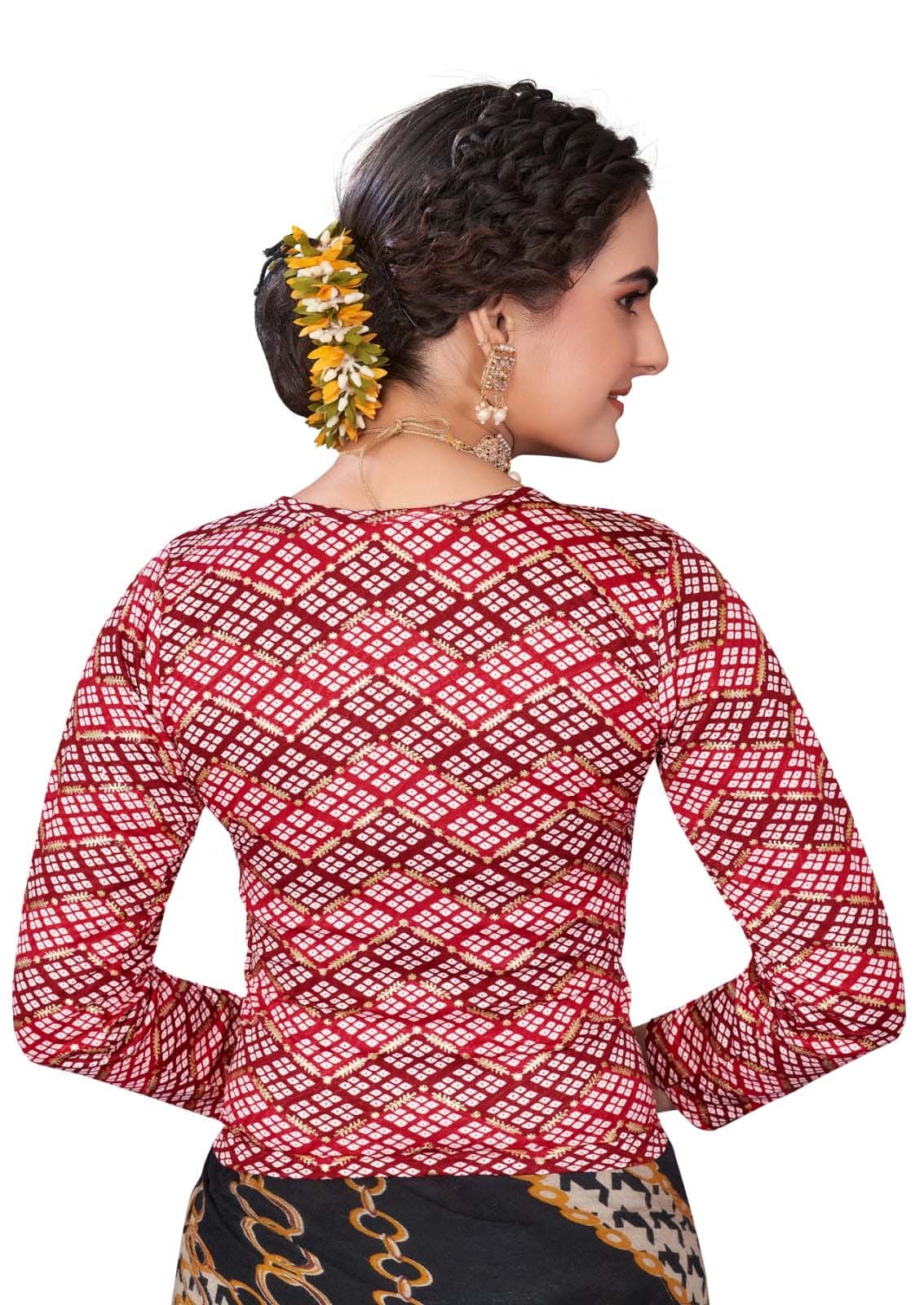 StylesIndia Women's Cotton Lycra Stretchable Printed Full Sleeve Crew Neck Basic Tee – Trendy & Comfortable DN-Arya
