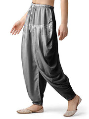 Stylesindia Women's Loose Fit Rayon Dhoti Pants | Free Size Patiala Salwar Bottom | Comfortable Harem Pants for Casual & Ethnic Wear (26-38 Inch Waist)