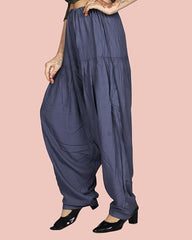 Stylesindia Women's Loose Fit Rayon Dhoti Pants | Free Size Patiala Salwar Bottom | Comfortable Harem Pants for Casual & Ethnic Wear (26-38 Inch Waist)