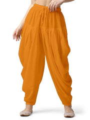 Stylesindia Women's Loose Fit Rayon Dhoti Pants | Free Size Patiala Salwar Bottom | Comfortable Harem Pants for Casual & Ethnic Wear (26-38 Inch Waist)