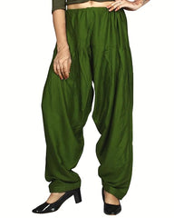 Stylesindia Women's Loose Fit Rayon Dhoti Pants | Free Size Patiala Salwar Bottom | Comfortable Harem Pants for Casual & Ethnic Wear (26-38 Inch Waist)