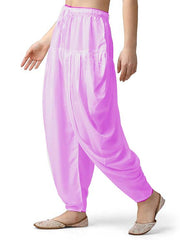 Stylesindia Women's Loose Fit Rayon Dhoti Pants | Free Size Patiala Salwar Bottom | Comfortable Harem Pants for Casual & Ethnic Wear (26-38 Inch Waist)