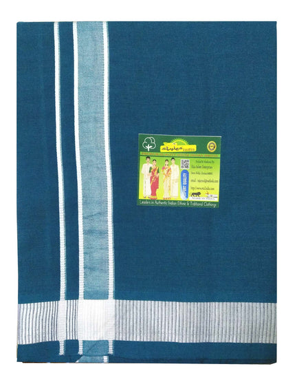 Stylesindia Men's Cotton Colored Dhoti with Fancy Border Kerala-style Veshti Mundu Kaili Lungi 2.0 Mtrs
