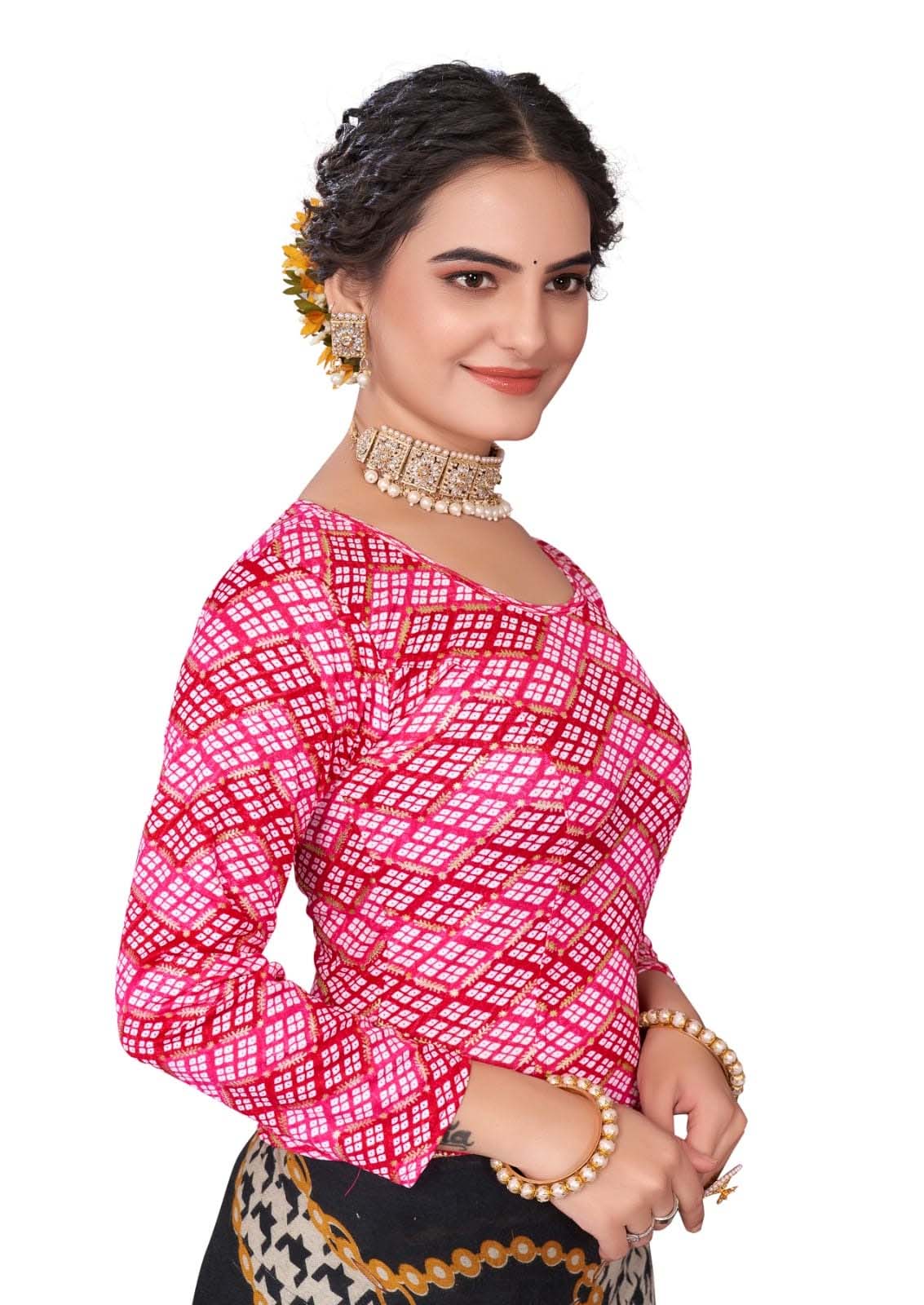 StylesIndia Women's Cotton Lycra Stretchable Printed Full Sleeve Crew Neck Basic Tee – Trendy & Comfortable DN-Arya