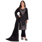 Women’s Georgette Embroidered Salwar Kameez Suit Set with Dupatta – Designer Ethnic Kurta Pant Set with Dull Santoon Lining – Festive, Wedding, Party Wear Traditional Dress for Women