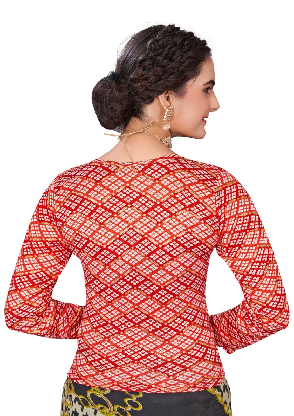 StylesIndia Women's Cotton Lycra Stretchable Printed Full Sleeve Crew Neck Basic Tee – Trendy & Comfortable DN-Arya