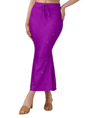 Shimmer Stretchable Saree Shapewear Long Skirt for Women for Beach, Night Out, Regular, Office, Party