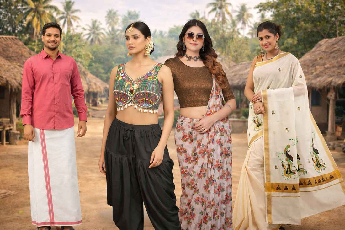 Explore casual ethnic wear crafted for everyday comfort and effortless style. Featuring breathable fabrics and relaxed silhouettes, perfect for daily wear, office, temple visits and casual outings—bringing traditional charm to modern wardrobes worldwide.