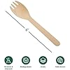 nalAmudhu Disposable Eco Friendly Wooden 16 cm Spork Dual Purpose 2 in 1 Spoon Fork (Wood, Pack of 100)