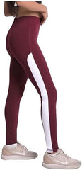 Women’s 2-Piece Activewear Set – High Waist Stretchable Leggings with Side Stripe & Half Sleeve Crop Top | Gym, Yoga, Athleisure Outfit