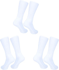Men's Athletic Performance Crew Socks Cotton Blend|Full Length Lightweight Casual Wear Business Socks|Pack of 3