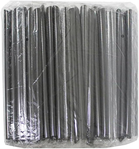 nalAmudhu Paper Straw Durable and Eco-Friendly White Drinking Disposable Paper Straw Pack of 100 (Black, 6MM)