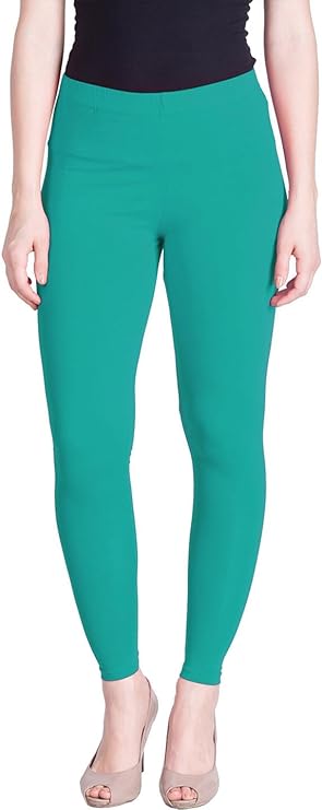 Stylesindia Women Leggings Breathable Women Wear Versatile Tights for Women Elastic Waistband Comfort Lady Leggings (Cotton, Aquamerine)