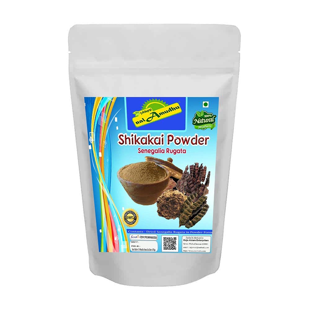 nalAmudhu Shikakai Powder for Hair Cleansing & Conditioning Hair & Skin Care (100 gm)