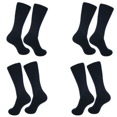 Crew Socks for Women|Cotton Blend Solid Color Crew Full Length Washable Casual Wear Business Socks|Pack of 4