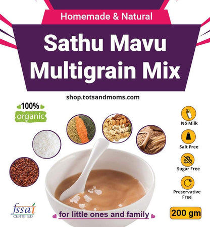 nalAmudhu Roasted Multi Grains Cereals, Pulses & Millets Health Mix | Sathu Maavu 454g / 1.0 Lbs