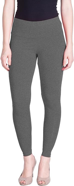 Stylesindia Women Leggings Breathable Women Wear Versatile Tights for Women Elastic Waistband Comfort Lady Leggings (Cotton, Metal Grey)