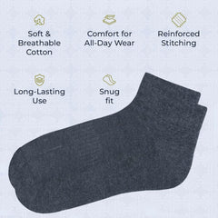 Ankle Socks for Men|Sneaker Socks Low Cut Breathable Socks|Running Socks Gym Activewear Everyday Socks|Pack of 3
