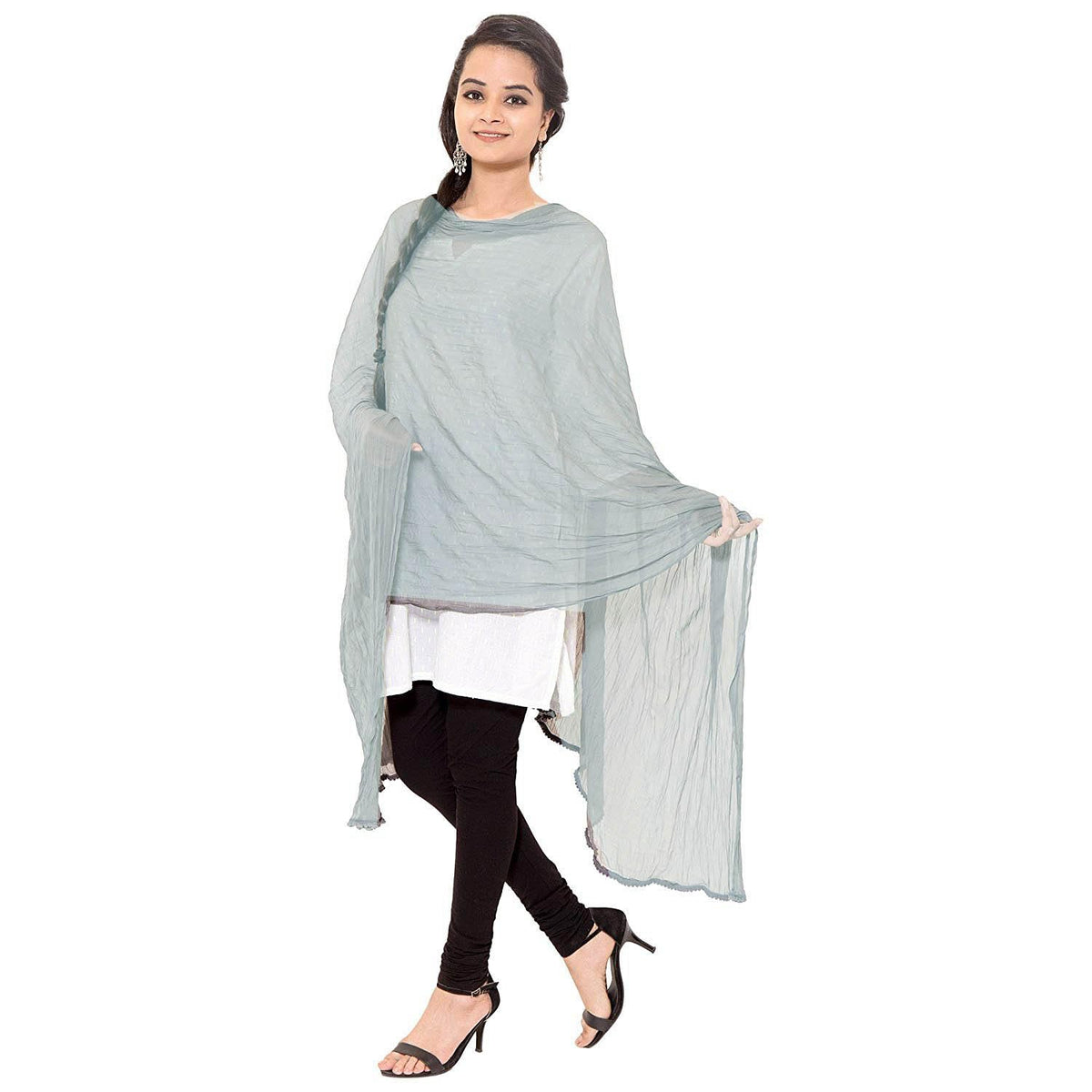Cotton Solid Colors Women Dupatta scarves Shawl