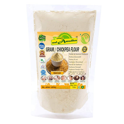 nalAmudhu Besan Flour Organic Garnanzo Flour Pure Chana Dal Fine Powder 454g 1 Lbs 16.01 Oz